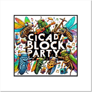 Cicada Block Party Cicada Summer Posters and Art